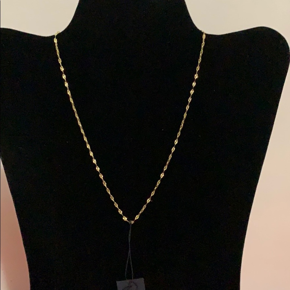 Gold Plated SS 16” Necklace Crafted in ITALY